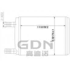 GDN.7.LA.014H-40 拉達 暖風機水箱