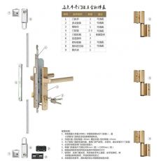 多點平開門鎖配置