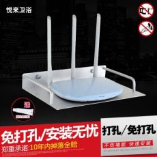 免打孔創意墻上電視機頂盒架置物架客廳路由器收納盒壁掛臥室隔板